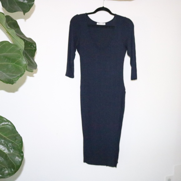 BOBBI ROCCO Bodycon Dress in Navy Blue - Picture 1 of 4